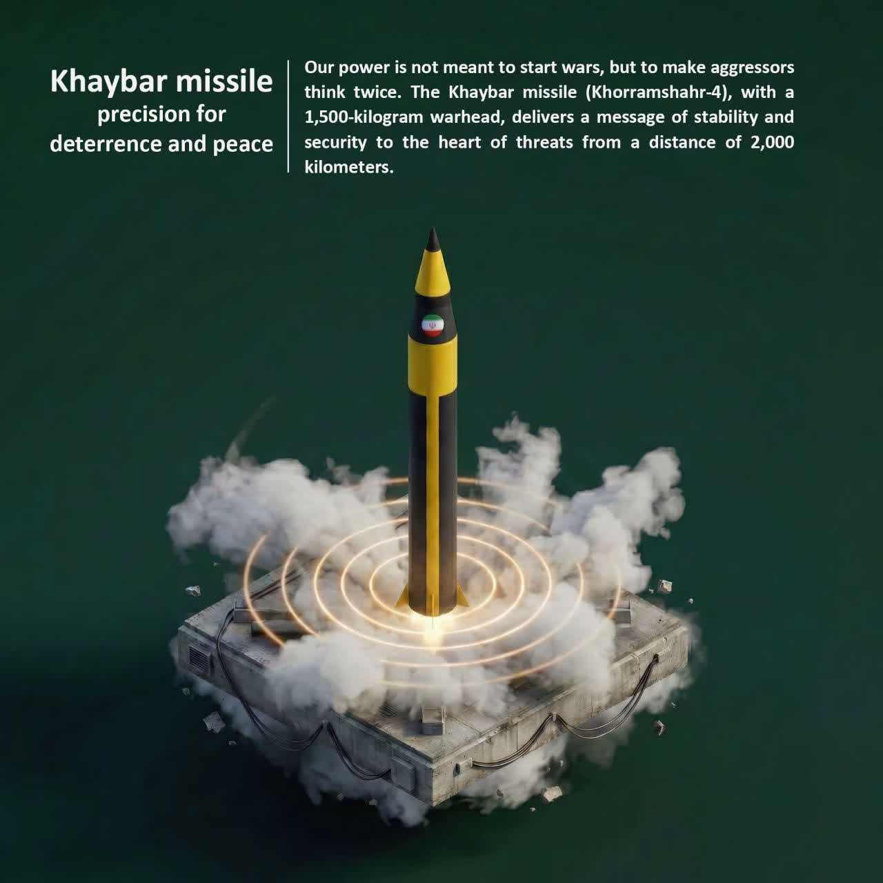 Khaybar missile precision for deterrence and peace