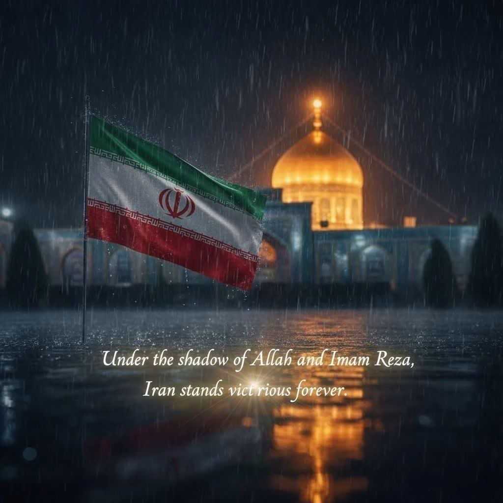 Iran stands strong and proud under the shade of God and Imam Reza